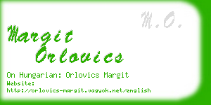 margit orlovics business card